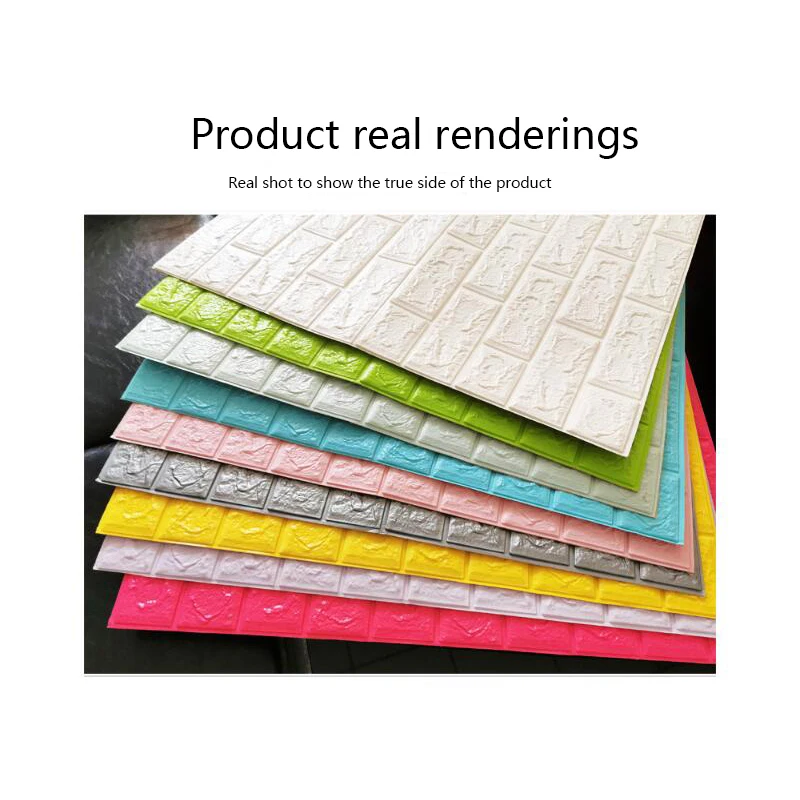 Сделай Сам Adhensive 3D кирпичные настенные наклейки Декор для гостиной пена