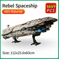 star military series space cavegod ucs gr 75 rebel transport ship building blocks fighter model bricks creative kids toys gifts