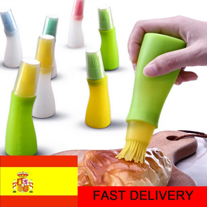 

1 Silicone Oil Brush Baking Brushes Liquid Oil Pen Cake Butter Bread Pastry Brush BBQ Utensil Safety Basting Brush
