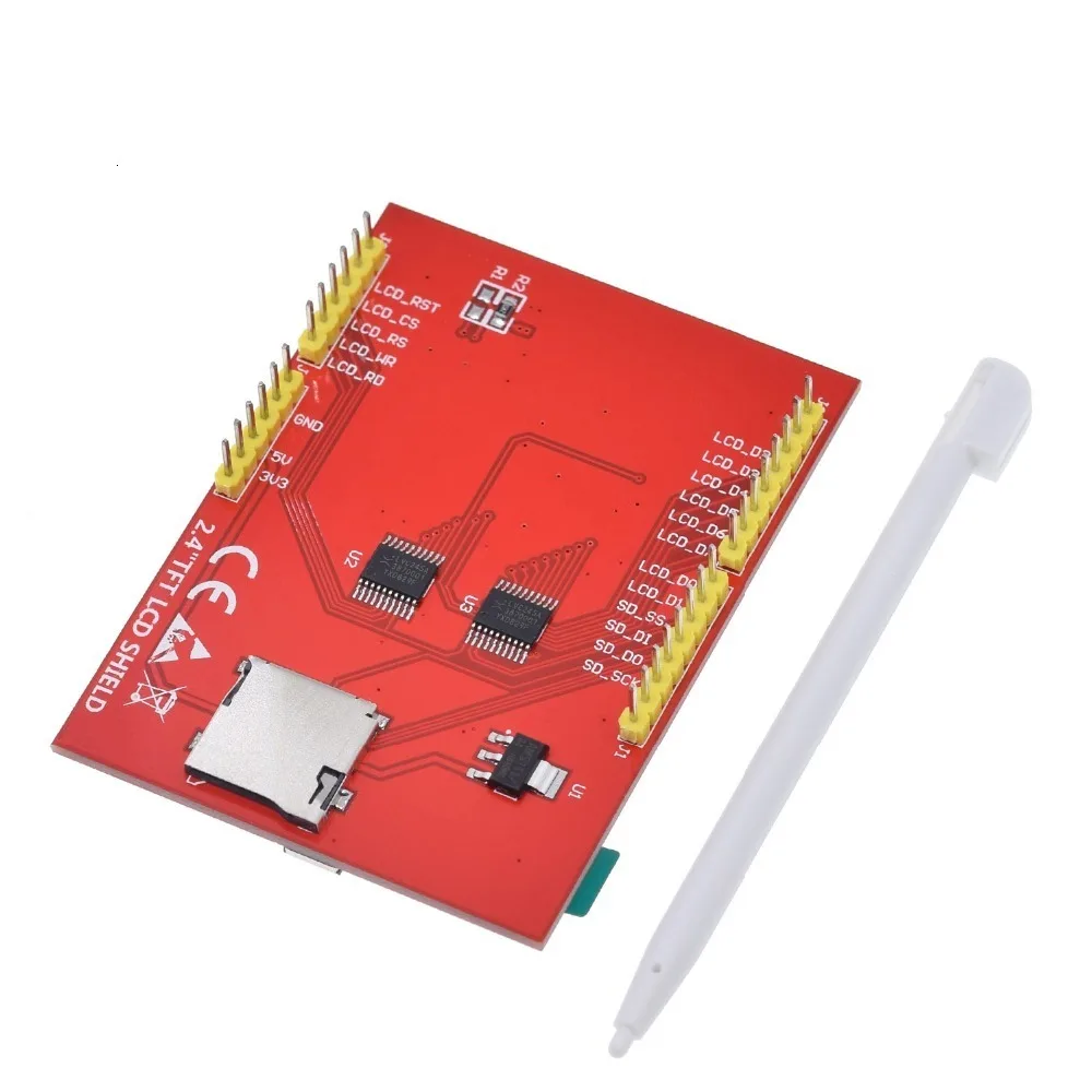 ЖК-модуль TFT 2,4 дюймов TFT ЖК-экран для Arduino UNO R3 плата и поддержка mega 2560 с сенсорной ручкой, UNO R3