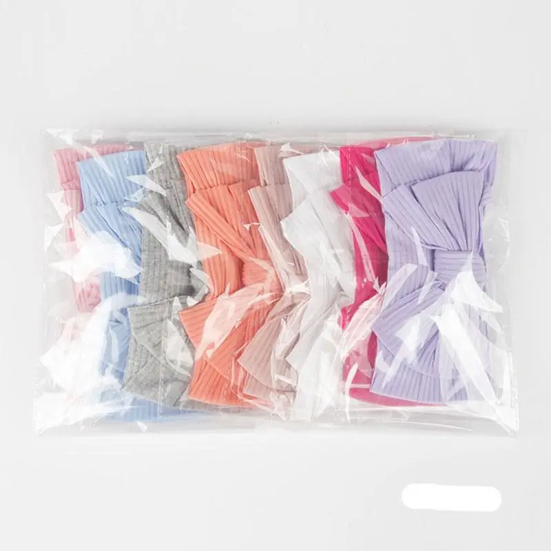 

New Baby Striped Hairband Girls Lovely Big Bow Hair Band Infant Headwrap Children Bowknots Elastic Headband