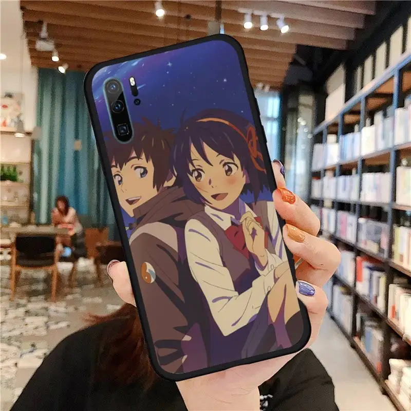 

Japanese Anime Your Name Kimi no Na wa Phone Case For Huawei honor Mate P 9 10 20 30 40 Pro 10i 7 8 a x Lite nova 5t