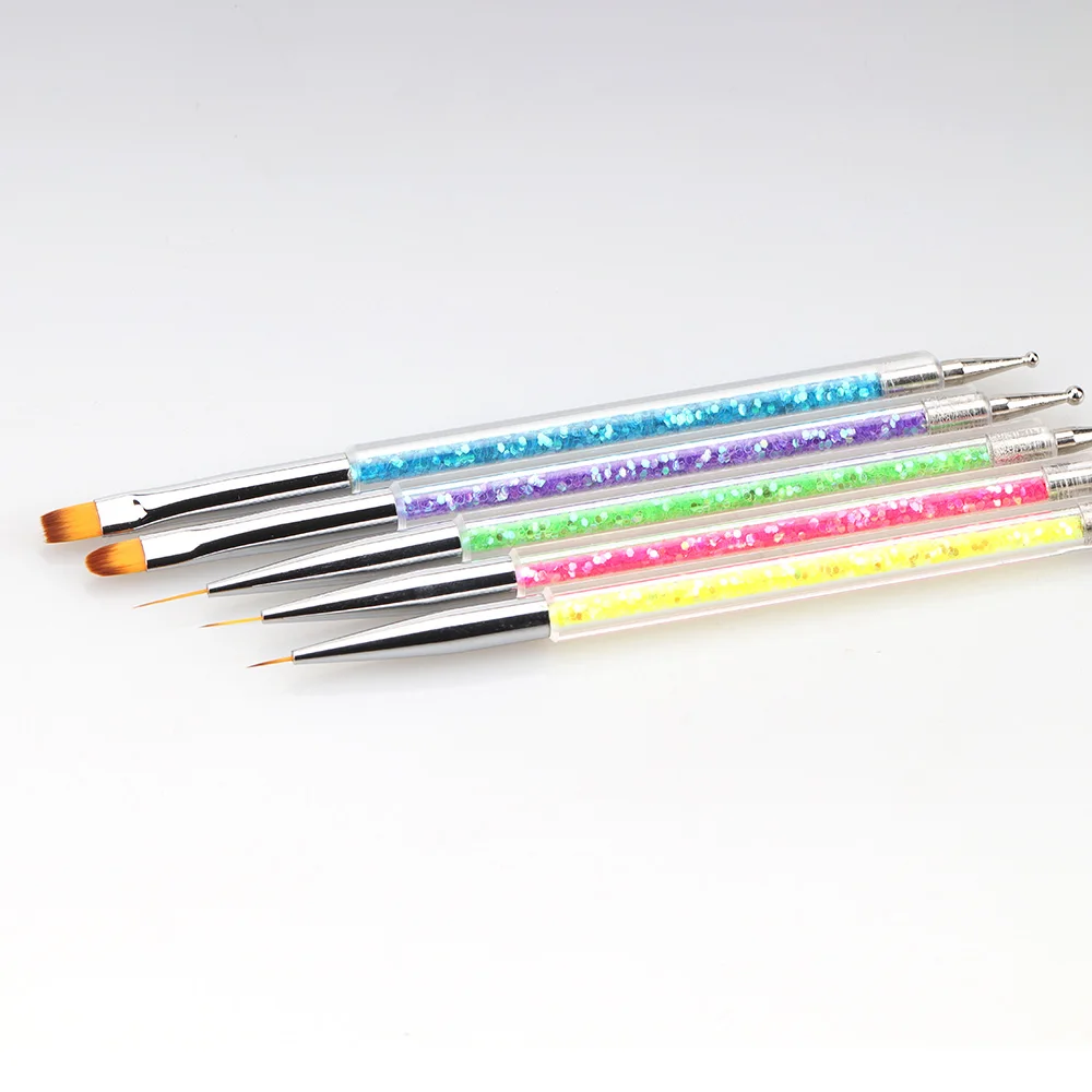 Профессиональные кисти для дизайна ногтей 5 шт./компл. набор инструментов точек