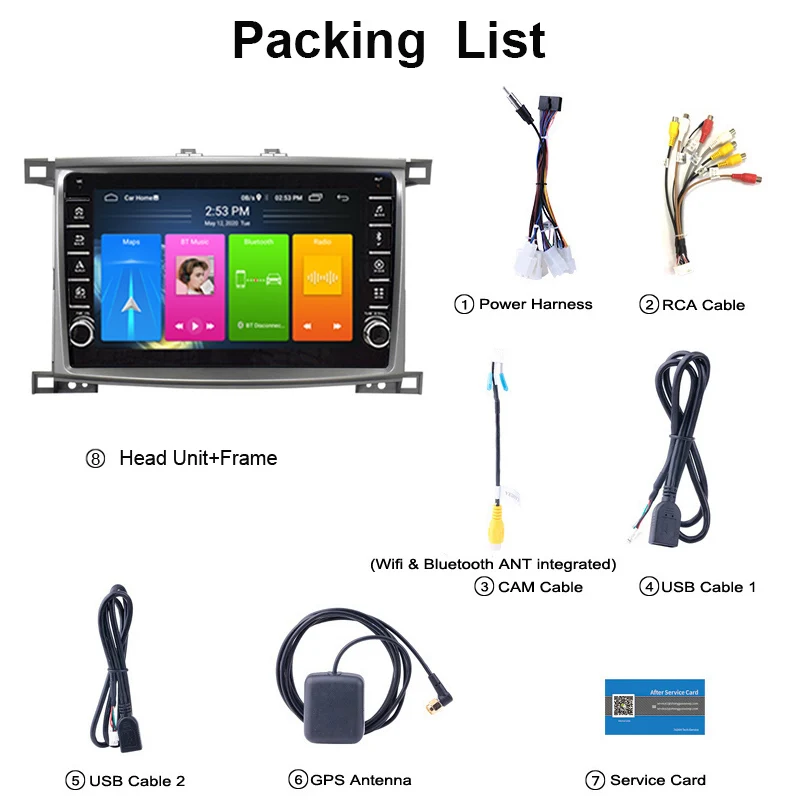 Автомобильный мультимедийный плеер проигрыватель на Android с закаленной ручкой 10