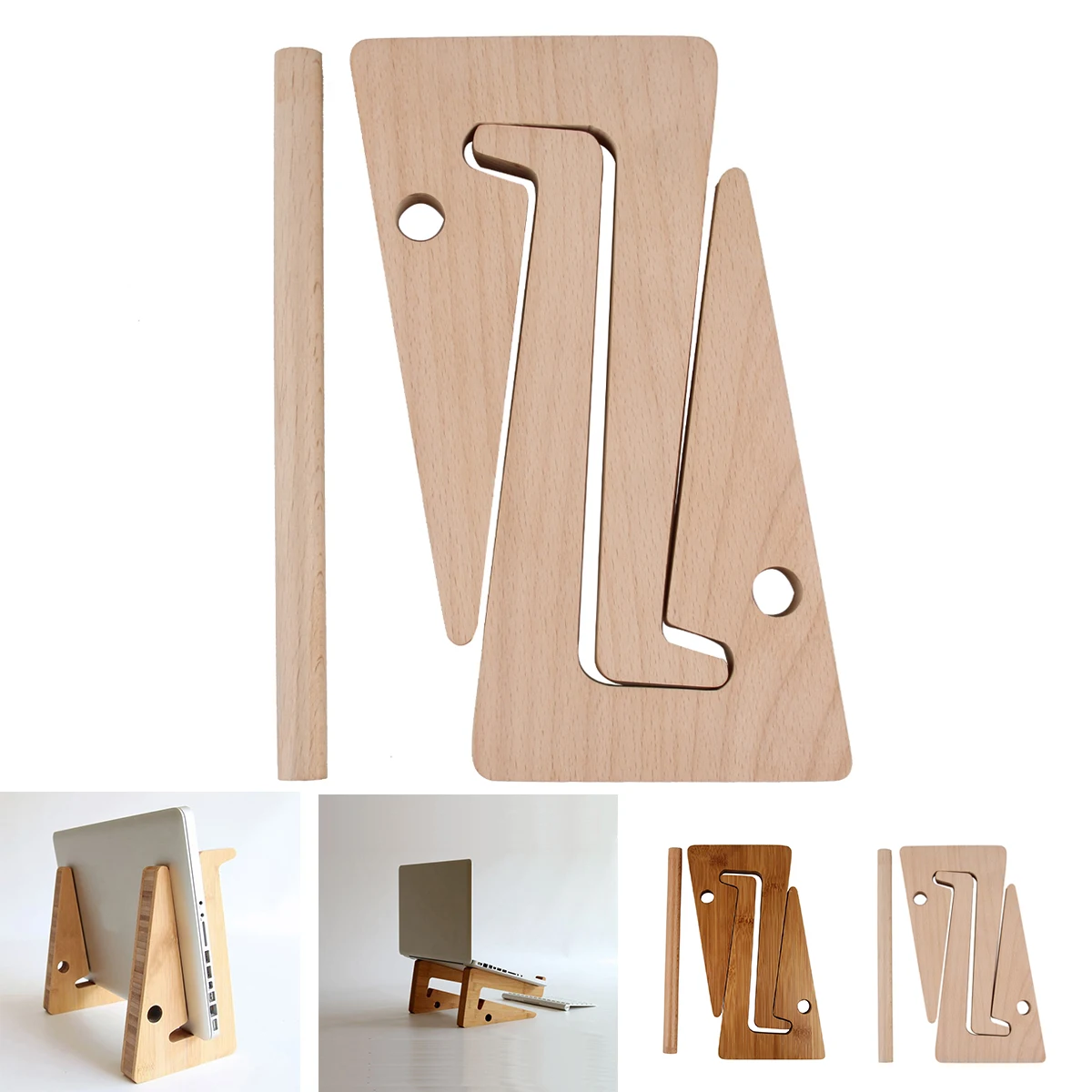 

Универсальное крепление для ноутбука, охлаждающая деревянная подставка-держатель для ноутбука, складная подставка для всех ноутбуков Apple