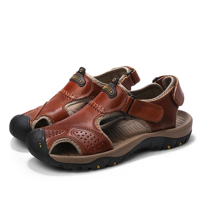 

sneakers for sandals comfort schoenen casual herren zomer sandles mannen sandale leather mens summer footwear Mens heren flip