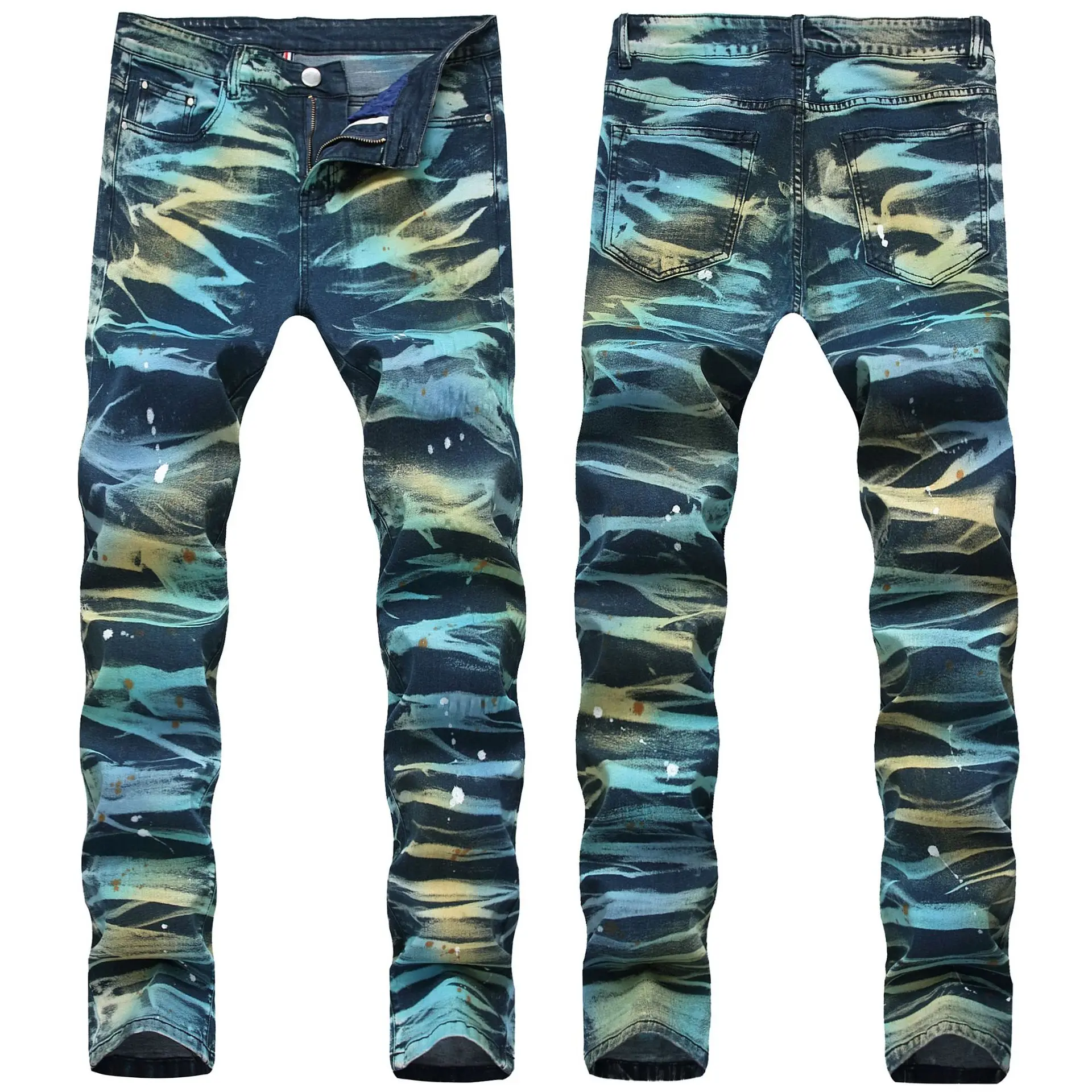 Брендовая дизайнерская обувь джинсовые брюки для мужчин плиссированные джинсы