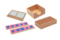 montessori language materials metal insets set tracing tray paper pencil holder kids educational equipment for writing