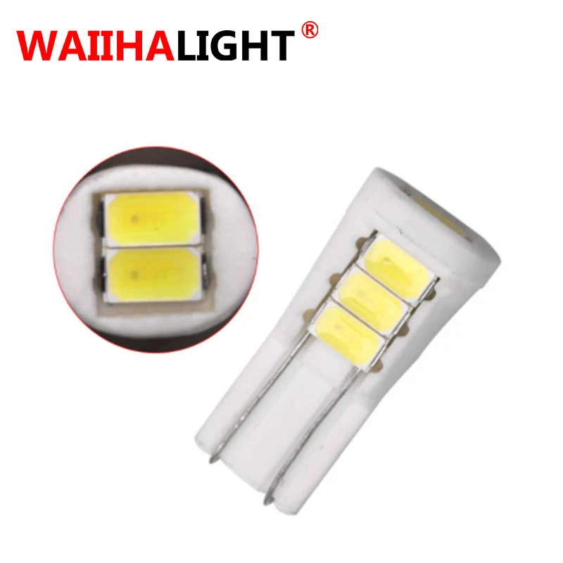 1 шт. W5W T10 керамический 8 SMD 5630 Светодиодный светодиодный 5730 194 168 501 клиновидный
