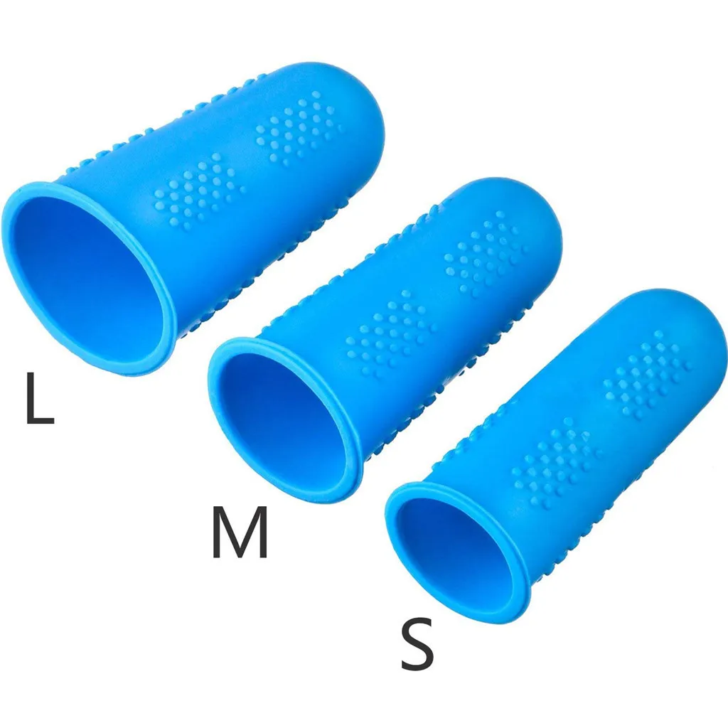 

Hot Glue Anti-scalding Finger Caps 12Pcs Silicone Finger Protectors In 3 Sizes