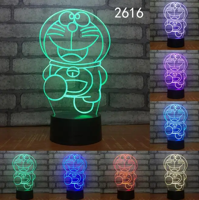 Музыкальная кошка Altman Пираты инопланетяне Новинка 3D ночник светодиодный