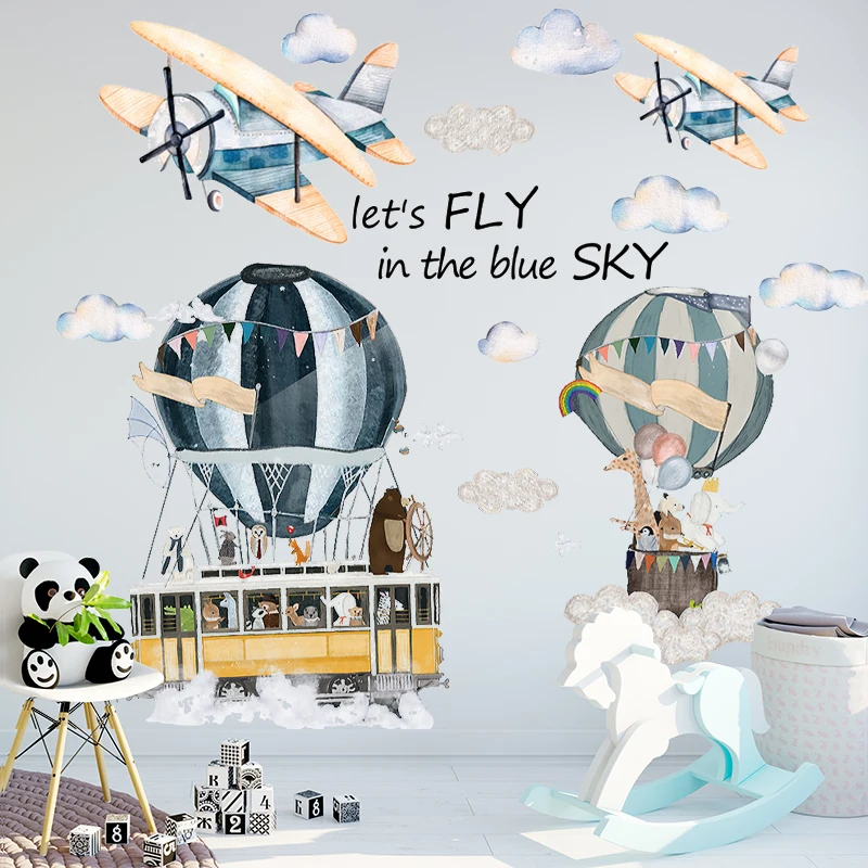 Мультяшные наклейки на стену для детской комнаты детского сада самоклеящиеся
