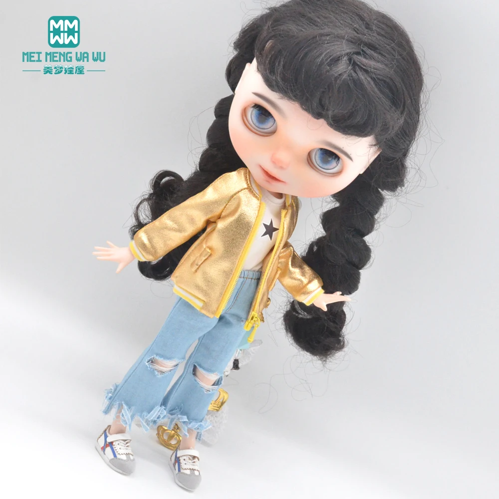 

New Blyth Azone OB23 OB24 doll clothes accessoreis Fashion Candy colors shiny jacket Girl's gift