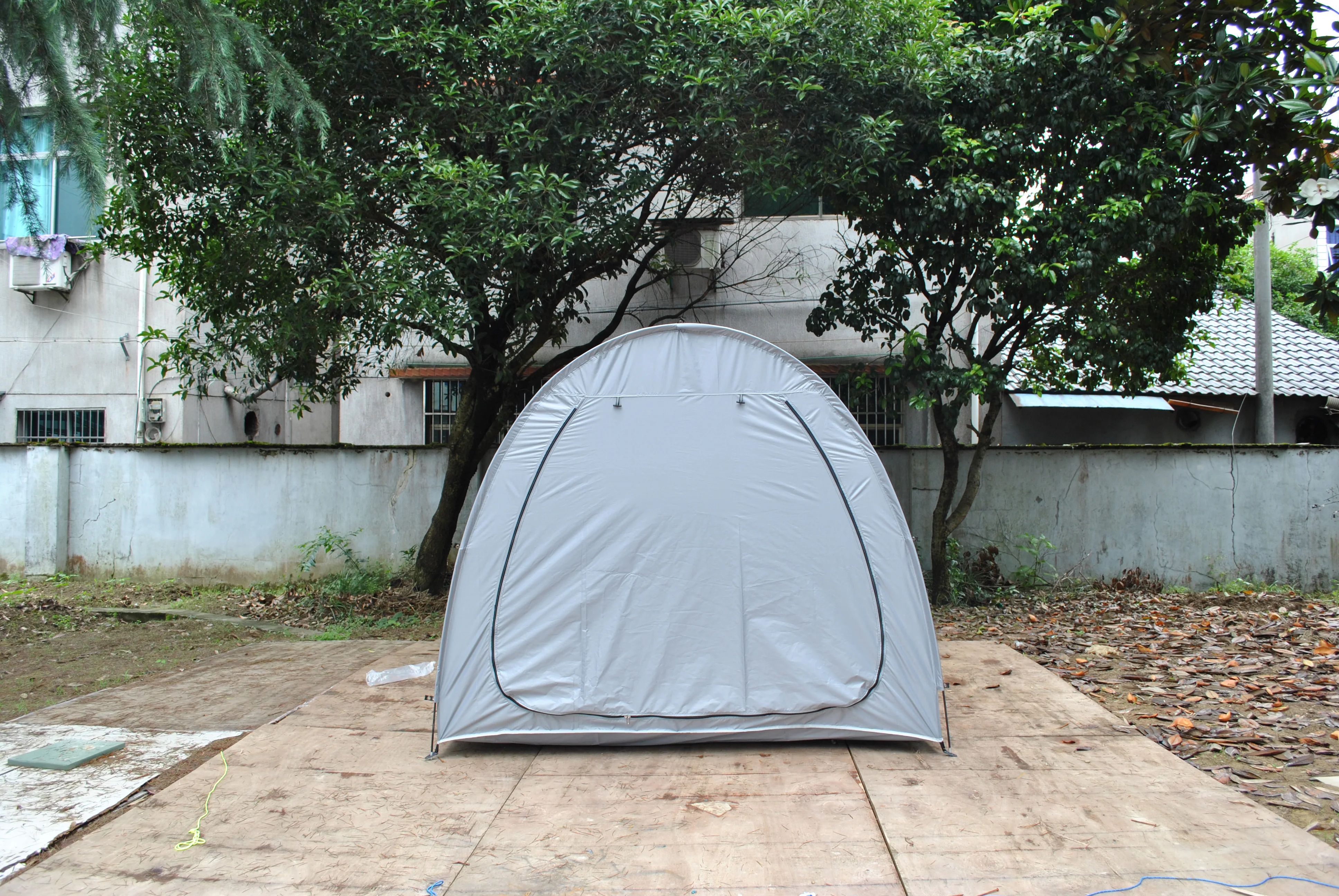 

CZX-496 Grey Bike Tent Bike Storage Shed,Bicycle Storage Shed With Siliver coated For Outdoors Camping Outdoor Storage Shed Tent