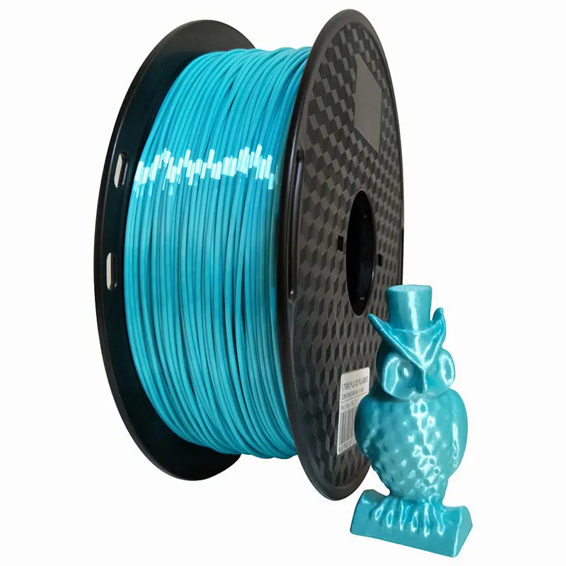 Нить для 3D принтера Silk Blue PLA 1 75 мм 500 г блестящая шелковистая нить 3d ручки печати 0 5