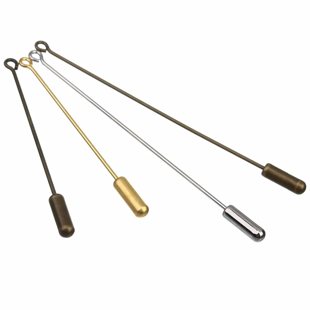 20 шт. 50/70 мм длинная Брошь булавка золотистого/серебристого/бронзового цвета в