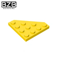bzb moc 30503 4x4 wedge board corner cutting high tech building block model kids diy puzzle toys brick parts best gifts