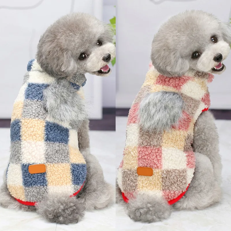 Теплая Флисовая жилетка для собак пальто одежда щенков зимняя осенняя домашних