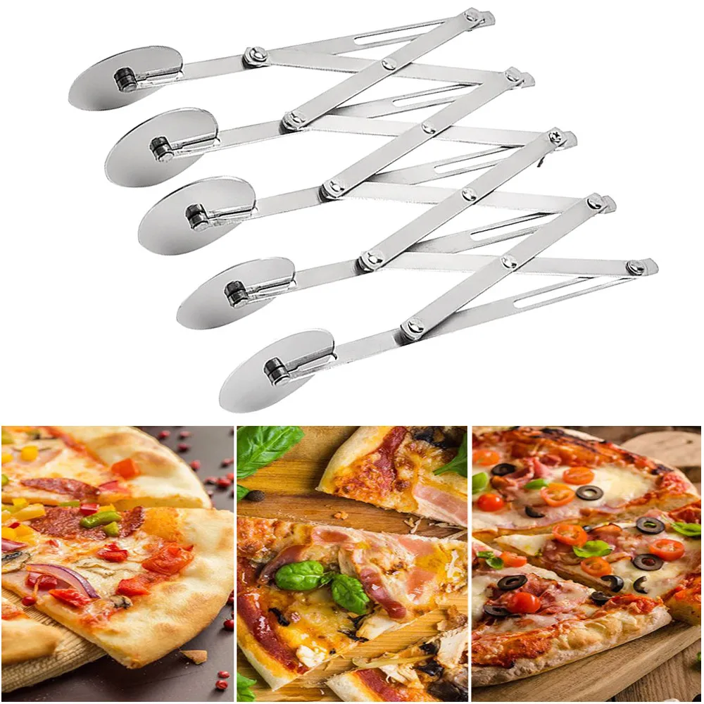 Нержавеющая сталь регулируемые ножи для пиццы резак блинов Кондитерские пирог