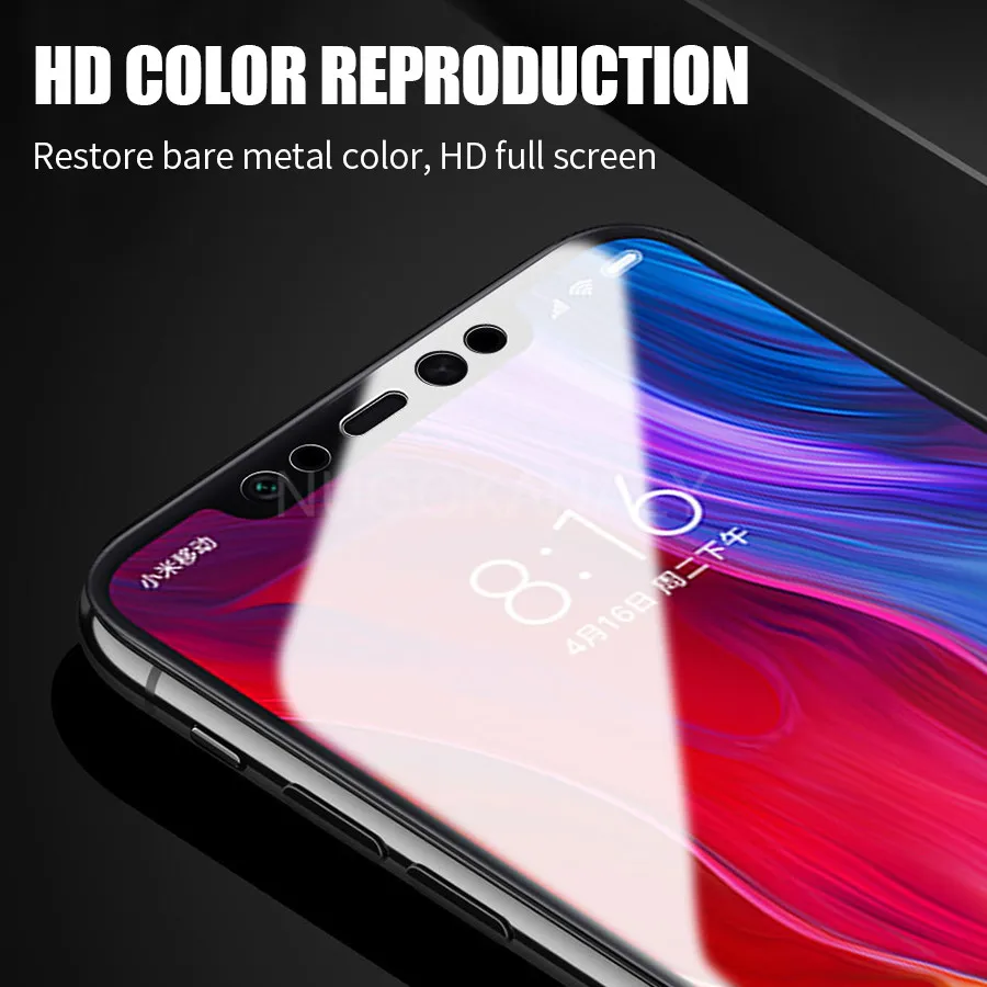 6D полное покрытие закаленное стекло для Xiaomi Pocophone F1 Mi 9 8 SE Lite 8X Mix 3 2 S 6X 5X A2 A1 S2 Y2