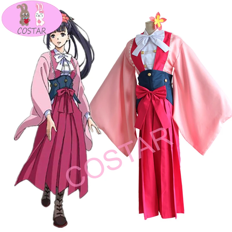 

COSTAR Anime Kabaneri Of The Iron Fortress Ayame Yomogawa Cosplay Costume Women Kimono Halloween Party Koutetsujou No Kabaneri