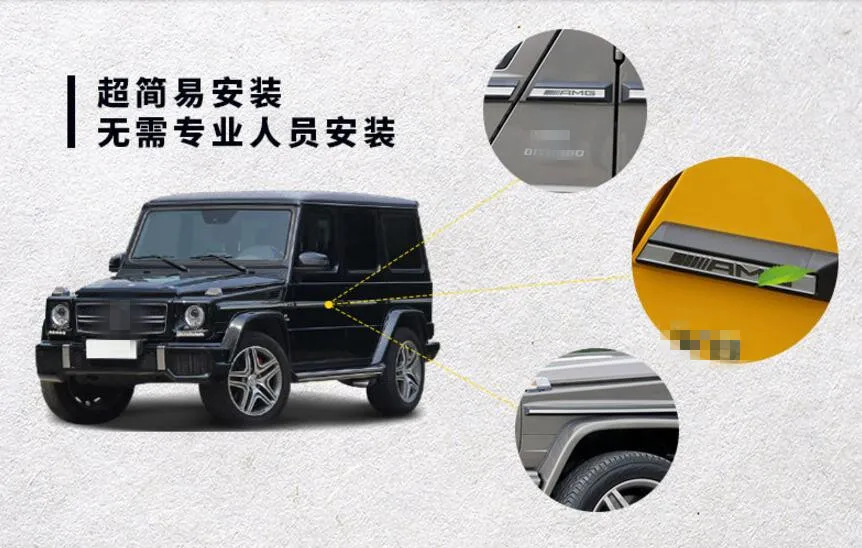 

Silicone Car Crash Bar Anti Scratch Protector For Mercedes Benz G350 disel 2017 Car Protection Guard Sticker