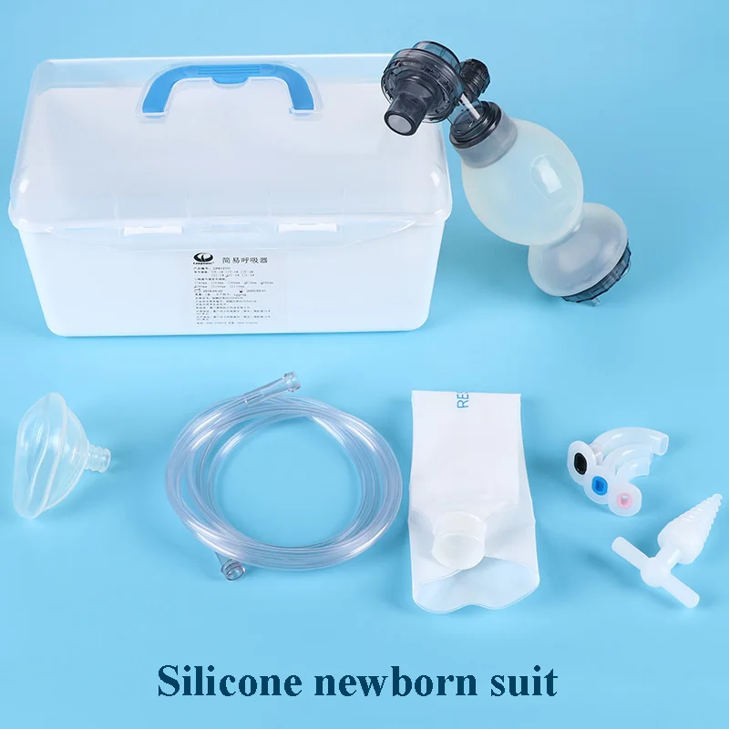 Silica Gel Adult Manual Simple Breathing Apparatus Resuscitator Ambu Bag First Aid Kit Tools Oxygen Machine | Красота и здоровье