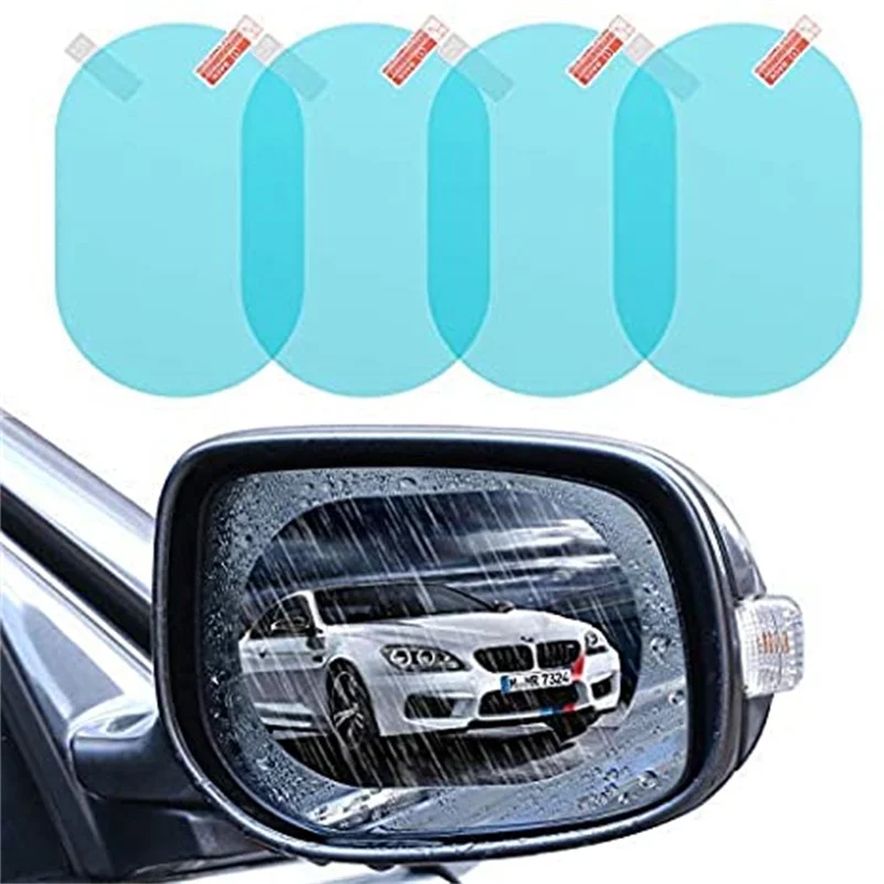 

2/4Pcs Car Rainproof Clear Film Rearview Mirror Protective Anti Fog Waterproof Film Auto Sticker Accessories 100x145mm