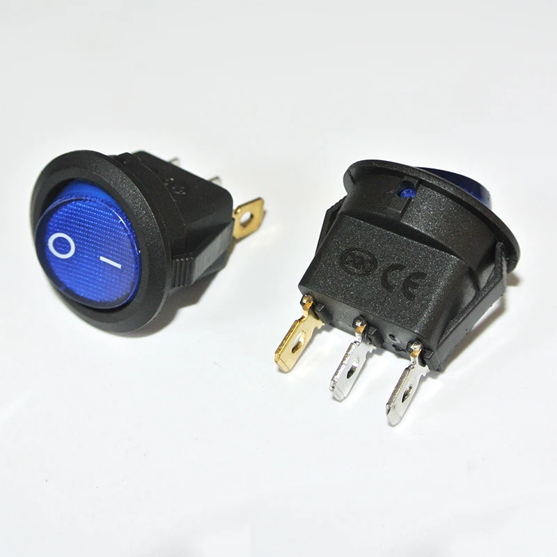 4 шт. 3 pin 6 мм терминалы 12V 24V 220V Универсальный светодиодная подсветка для