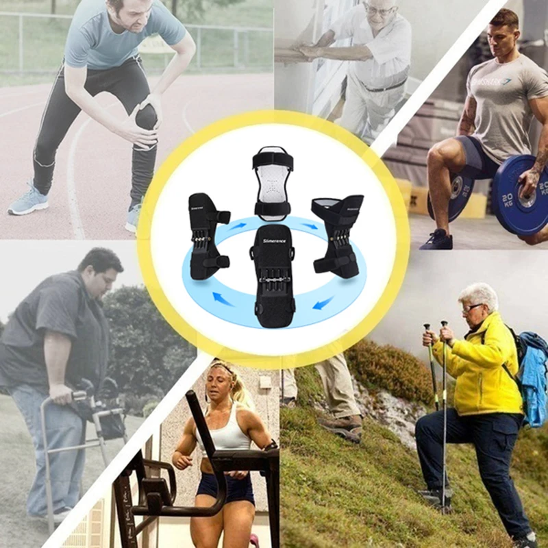 1 пара коленного бандажа Поддержка ноги Мощность стабилизатор колена коленной