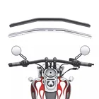 Руль мотоцикла 25 мм 1 дюйм, ручка для велосипеда в стиле ретро, для трекера, чоппера, поплавка XL883, XL1200, XL48, рулевое колесо Dyna Softail