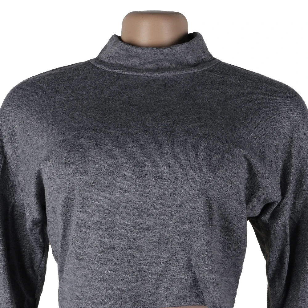 Женский комплект из двух предметов Tsuretobe свитер с высоким воротником и юбка макси