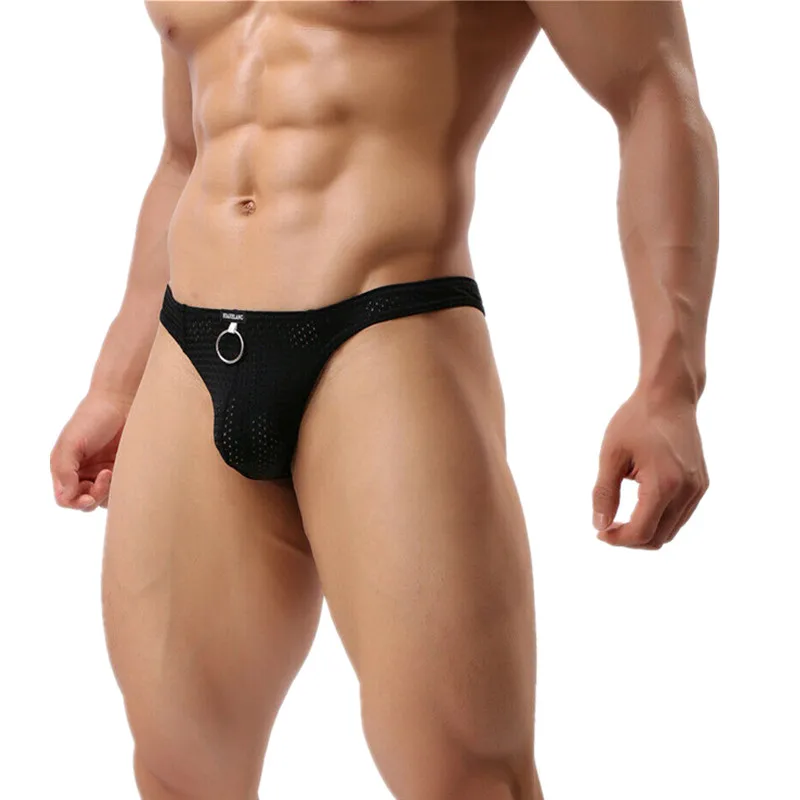 4/8 шт. мужские Трусы-стринги с низкой посадкой |