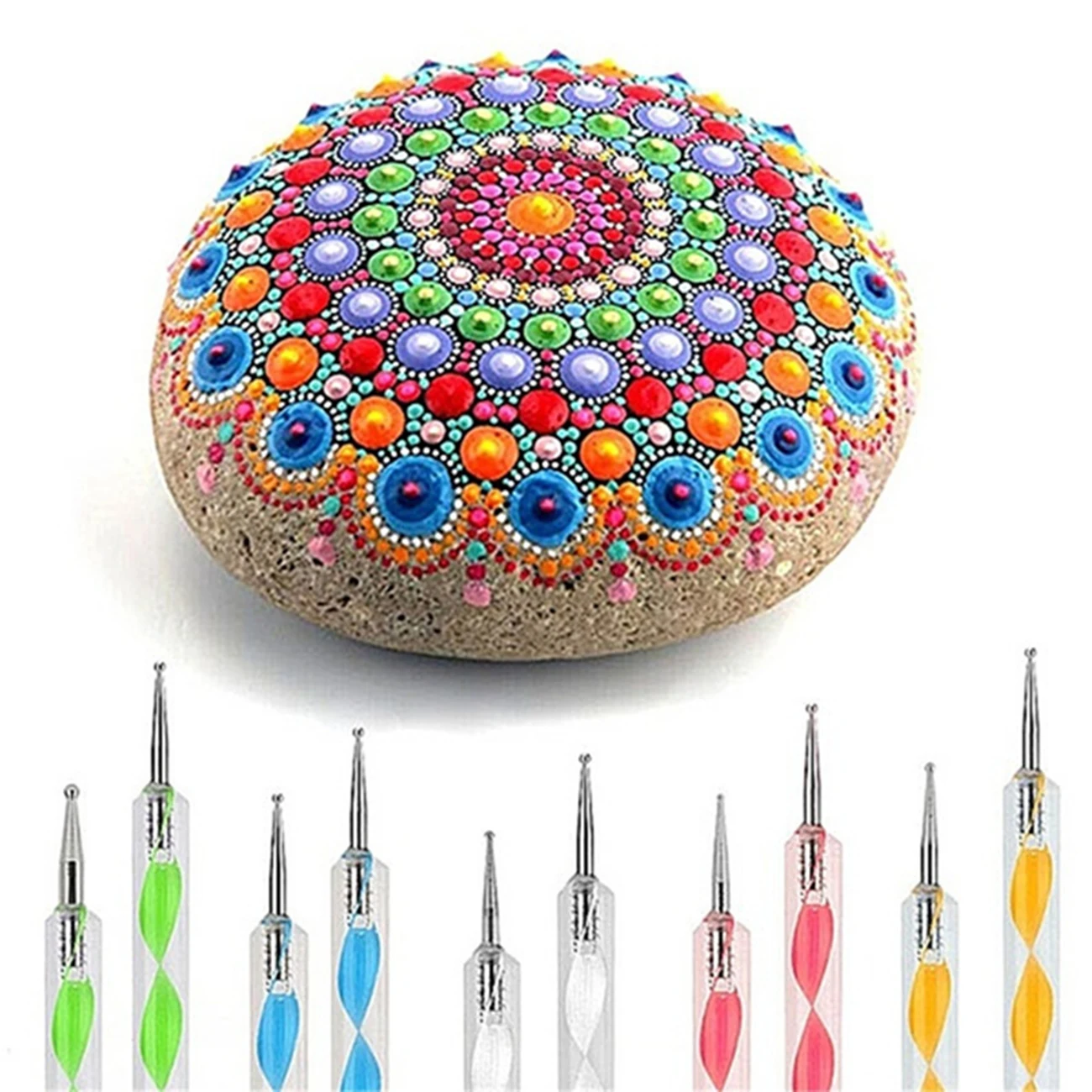 

25PCS Mandala Dotting Tools For Painting Rocks Stones Mandala Painting Dotting Stencil Dot Mandala Kit DIY Painting