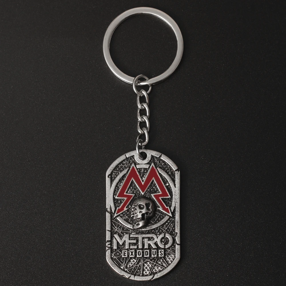 Горячая игра Metro Exodus брелок металлический винтажный Сувенир Кулон бирка Женская