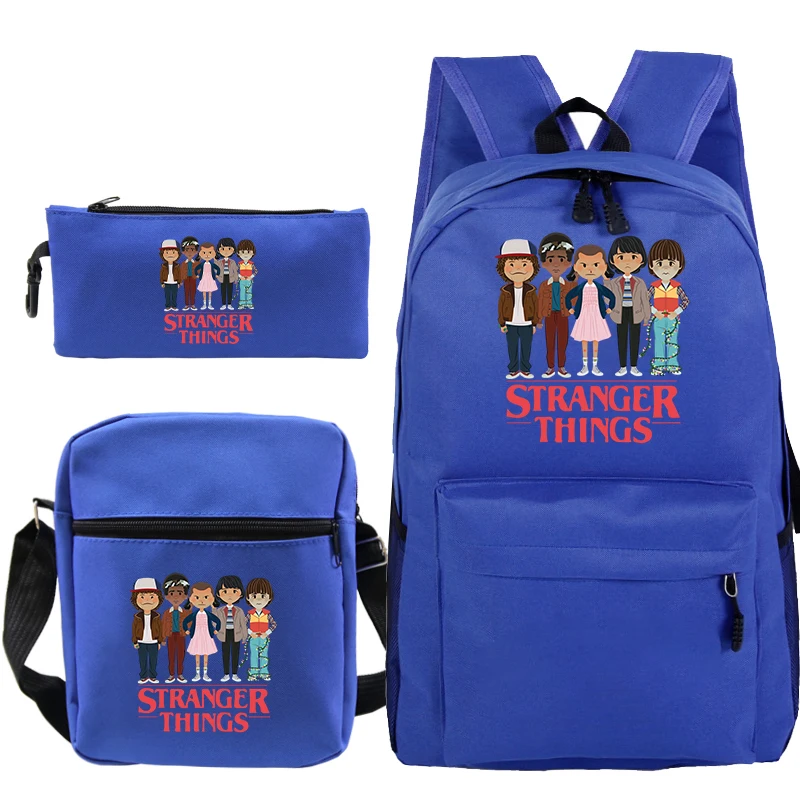 5 Kpop plecak сумка Mochila для мужчин Sac A Dos странные вещи 3 шт./компл. пенал на плечо школьные сумки для девочек-подростков Bookbag - Цвет: 5