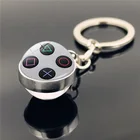 Винтаж Видео игровой контроллер брелок Шарм Подвеска Стекло шариковый контроллер ключа геймпада изображения брелок с брелком-держателем для ключей для Для мужчин