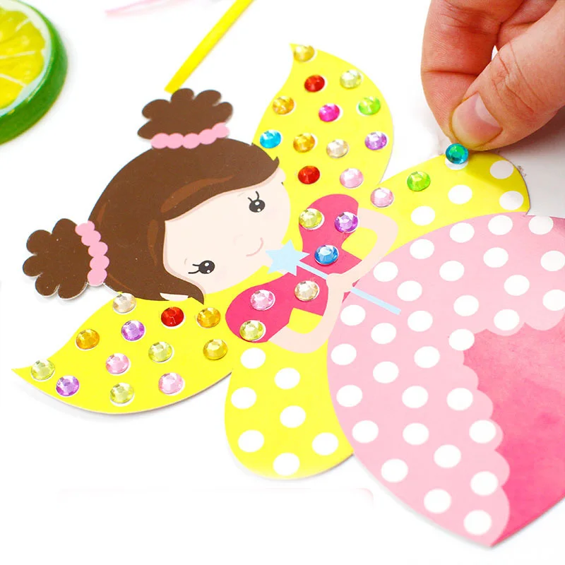 Craft Toys For Children Colorful Magic Diamond Fairy Sticker Stick Kindergarten Kids Diy Sets Handmade Show Props | Игрушки и хобби