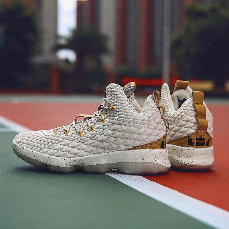 Мужские кроссовки баскетбольные мужские LBJ Baskets спортивные с высоким берцем