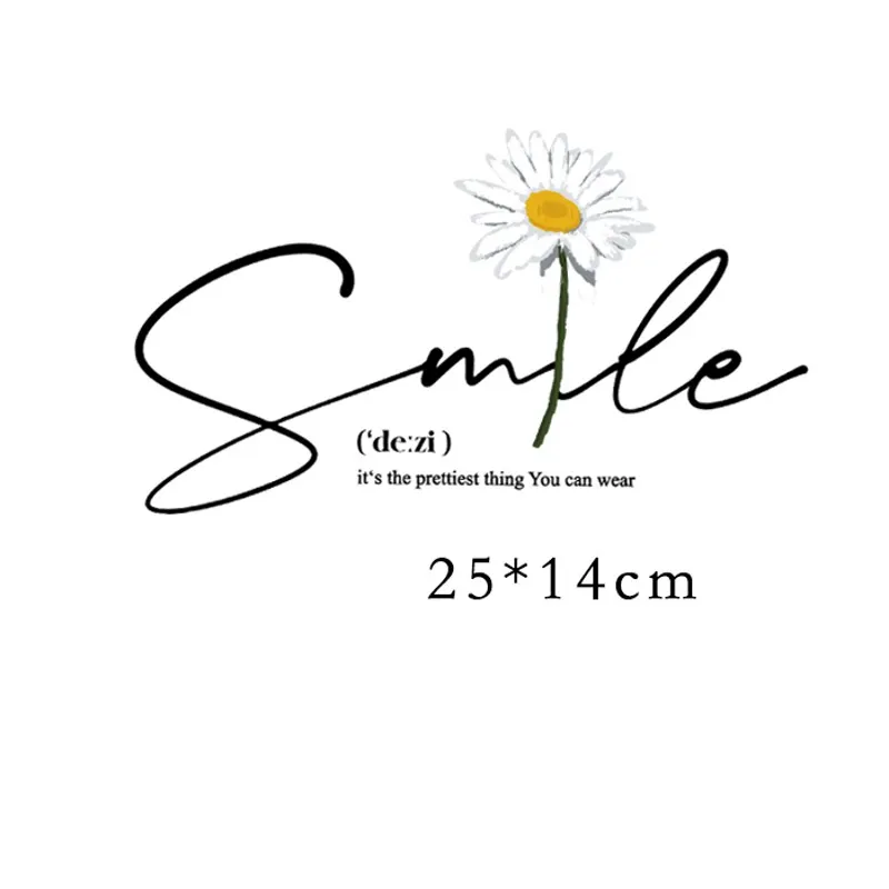 25x14 см Simple letters с помощью утюга патчи для теплопередачей DIY Одежда Футболка