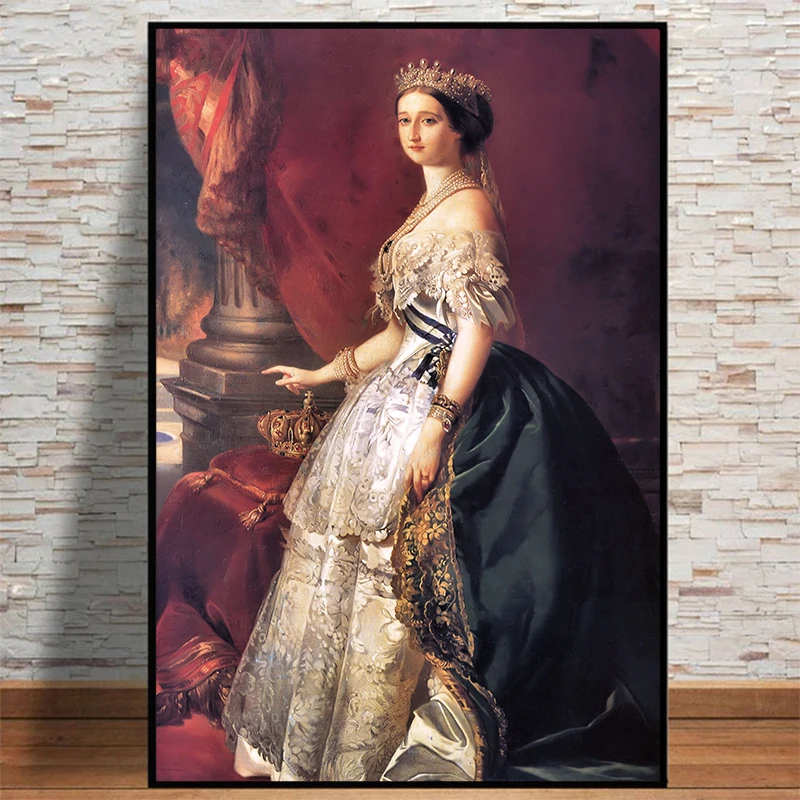 Знаменитая живопись Eugenie De Montijo портрет на холсте настенный художественный