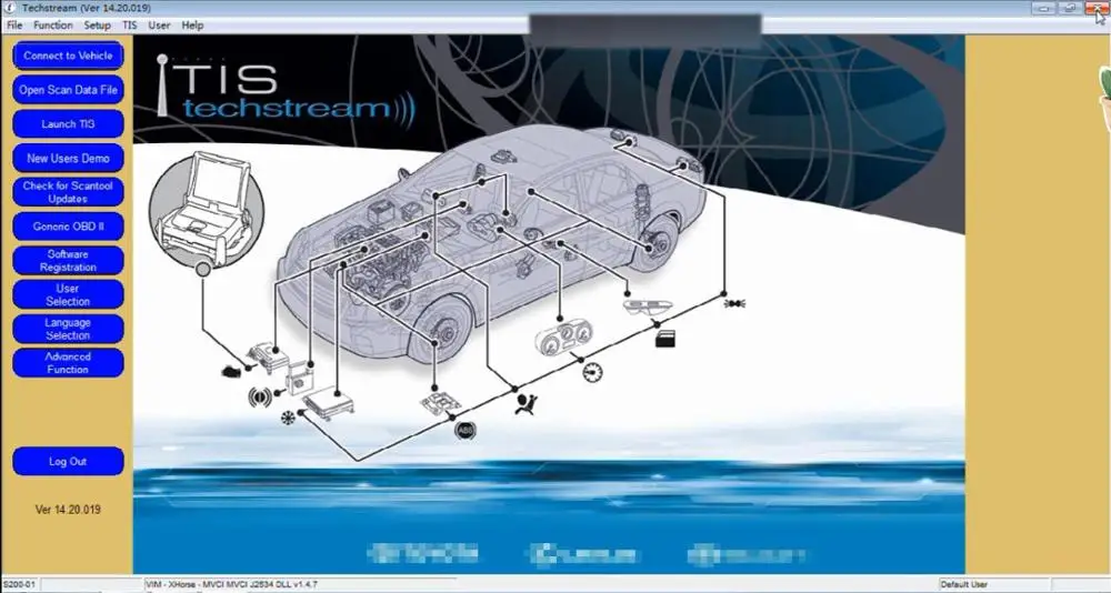 Мини vci V16.00.018 Techstream OBD2 сканер Интерфейс для TOYOTA FTDI FT232RQ MINI VCI J2534 OBDII