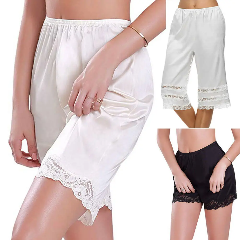 Женские кружевные трусики-шорты с кружевной отделкой Нескользящие