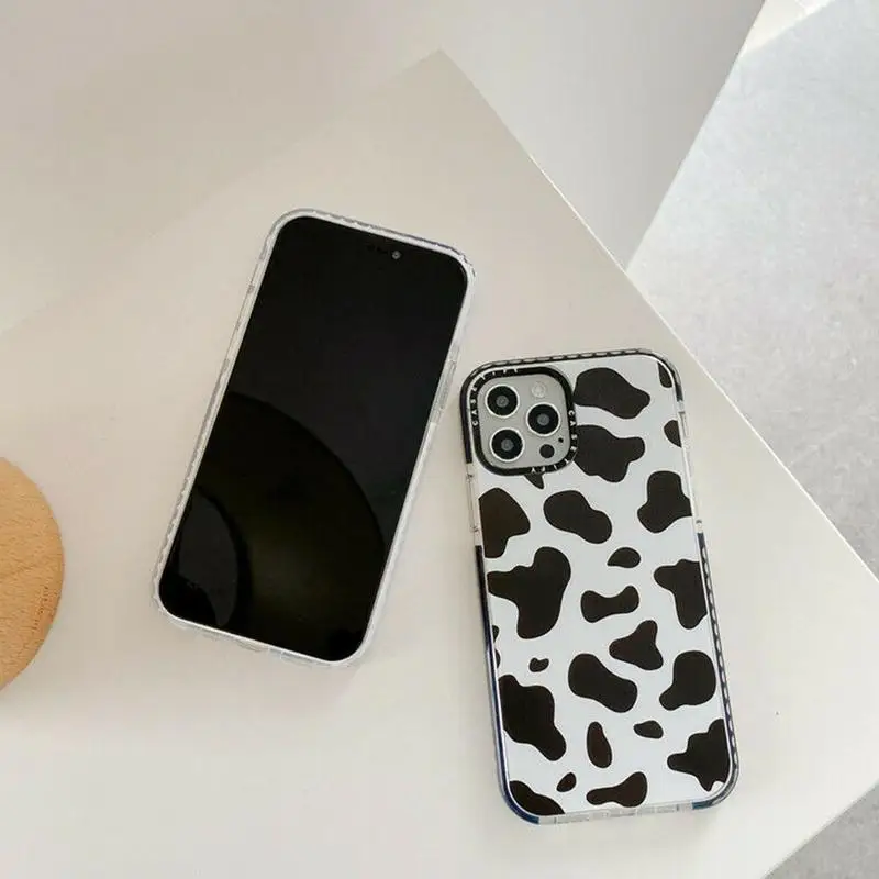 

Cute White Black Cow Symbol Pattern Print Phone Case Max.12.12pro, Pro.11 Pro 12promax Cover Mini, Case Back 12 For IPhone1 M8U7