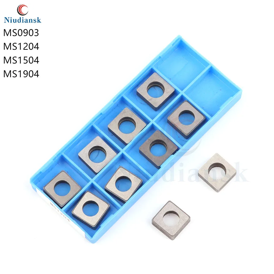 10pcs MS0903 MS1204 MS1504 MS1904 S-Type Square Carbide Insert Shim CNC Lathe Tool Accessories Knife Pad Used For Turning Insert enlarge