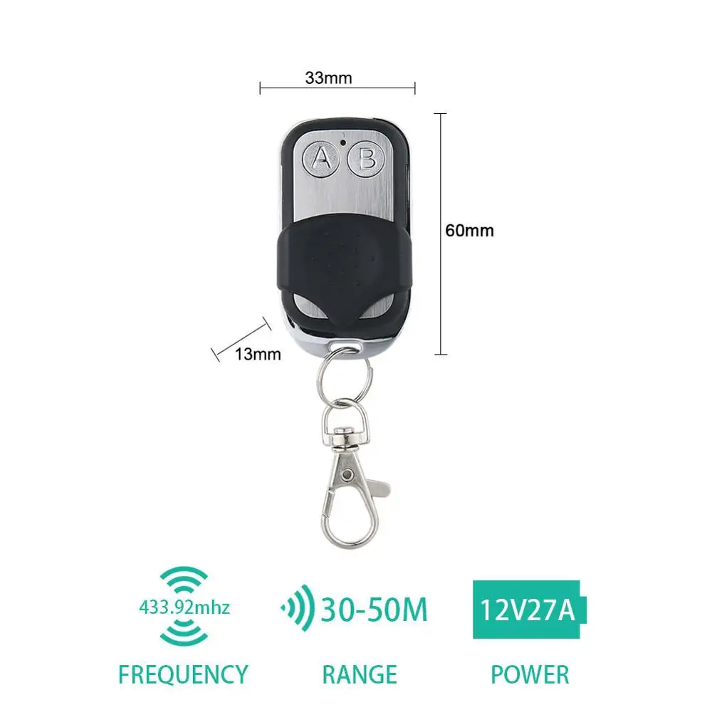 Беспроводной пульт дистанционного управления 12 В постоянного тока 2 канала RF