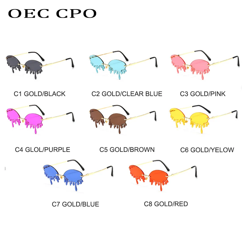 OEC CPO женские солнцезащитные очки новый модный тренд забавные для женщин