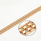 XP Jewelry-( 45 см * 5 мм) позолоченная цепочка 18 карат ожерелья для мужчин женщин модные ювелирные изделия без никеля