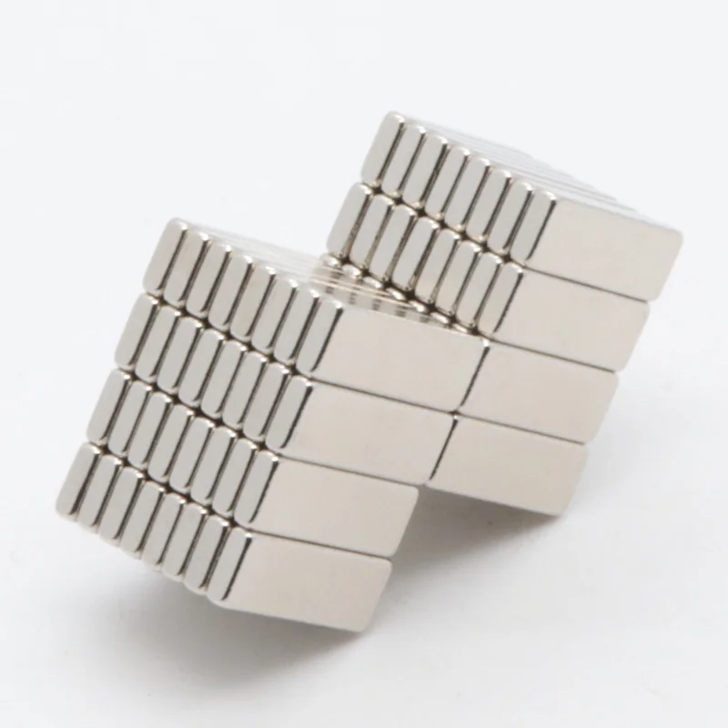 100pcs 15x3x2 mm Square Neodymium Magnet Cube N35 Super Strong Powerful Magnetic Magnets Block Buck DIY Puzzle NdFeB | Обустройство