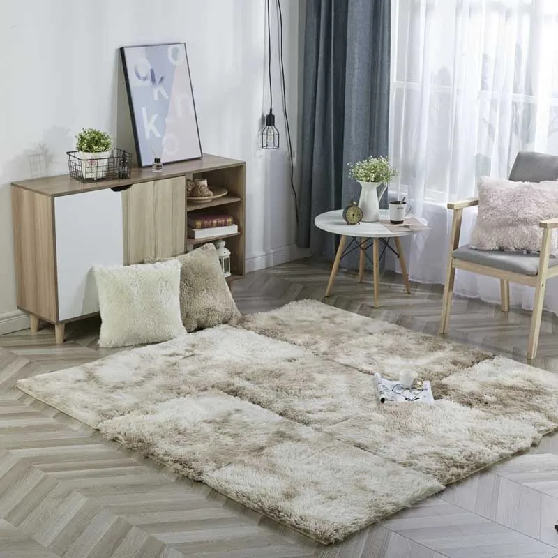 Коврик головоломка для гостиной мягкая прикроватная пушистая ковровая дорожка